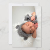 バプテスマサンキューカードピンクガール サンキューカード (裏面)