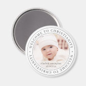 バプテスマシンプルスのキリスト教へようこそ写真 マグネット (正面/裏面)