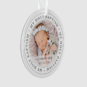 バプテスマシンプルスのフレームモダンカスタム写真 オーナメント (正面)