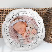 バプテスマシンプルスのフレームモダンカスタム写真 ラウンドクッション