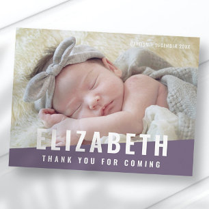 バプテスマシンプルモダンスの明るい色の写真ありがとう ポストカード