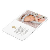 バプテスマシンプルーとモダンフォトクロスありがとう マグネット (左側)