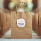 バプテスマスペインのイシンプルスのバプテスマと離れクロスズ ラウンドシール