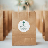 バプテスマスペインのイシンプルスのバプテスマと離れクロスズ ラウンドシール