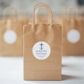 バプテスマスペインのイシンプルスのバプテスマと離れクロスズ ラウンドシール