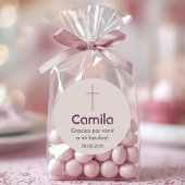 バプテスマスペインのス《キリスト教》洗礼式や命名式へのバウティゾ ラウンドシール