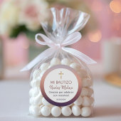 バプテスマスペインのス《キリスト教》洗礼式や命名式へのバウティゾ ラウンドシール