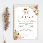 バプテスマスペインのベビーガールのインビタシオンバウティゾ 招待状