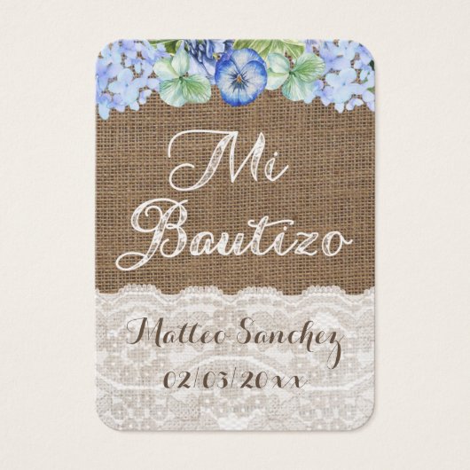 バプテスマスペインのメッセージカードレクエルドデバウティゾカード (正面)