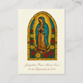 バプテスマスペインのリクエルドバウティゾ宗教祈りの言葉 名刺 (正面)