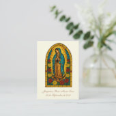 バプテスマスペインのリクエルドバウティゾ宗教祈りの言葉 名刺 (スタンド正面)