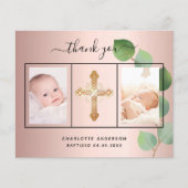 バプテスマバラユーカリ写真サンキューカード (正面)