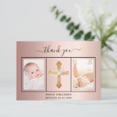 バプテスマバラ金ゴールド赤面写真スクリプトガール サンキューカード (スタンド正面)