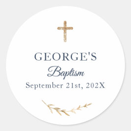 バプテスマパーソナライズされたエレガントス ラウンドシール