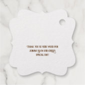 バプテスマパーソナライズされたス・パーム・クロス・コミュニオン フェイバータグ (裏面)