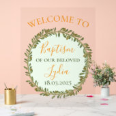 バプテスマパーソナライズされたーアクリルウェルカムサイン アクリルサイン (ウェディング)