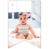 バプテスマパーティーパーソナライズされた装飾16写真 バンティングフラッグ (第1の旗)