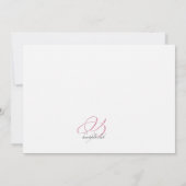 バプテスマフォントフォト招待状 招待状 (裏面)