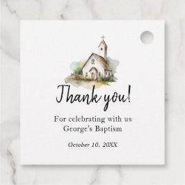 バプテスマフローラメッセージカード フェイバータグ