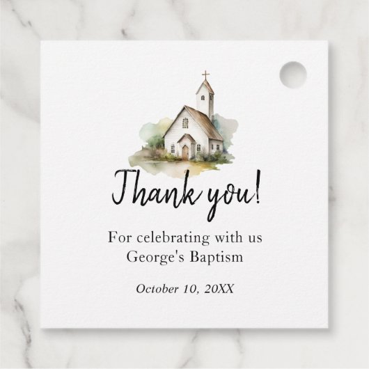 バプテスマフローラメッセージカード フェイバータグ (裏面)