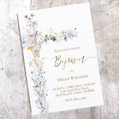 バプテスマフローラ十字架 招待状