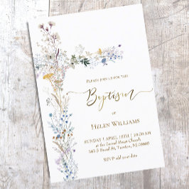 バプテスマフローラ十字架 招待状