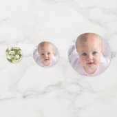 バプテスマフローラ幾何学的なカラユリ金ゴールド写真 コンフェッティ (正面)