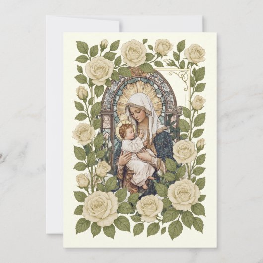 バプテスマフローラ賛美イエスマザーバラ 招待状 (裏面)