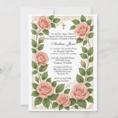 バプテスマフローラ賛美イエスマザーバラ 招待状 (正面)