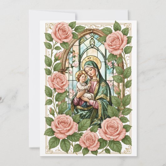 バプテスマフローラ賛美イエスマザーバラ 招待状 (裏面)