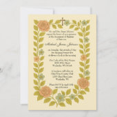 \バプテスマベビーガーディアンエンジェルフローラ 招待状 (正面)