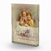 バプテスマベビー乳児祈ズエンジェルズスクリプトオーバーレイ フォトブロック (右)