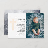 バプテスマベビー写真信教イベント 招待状 (正面/裏面)