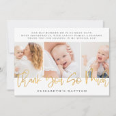 バプテスマモダンシンプルス写真 サンキューカード (正面)