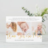 バプテスマモダンシンプルス写真 サンキューカード (スタンド正面)