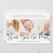 バプテスマモダンシンプルス写真 サンキューカード (正面)