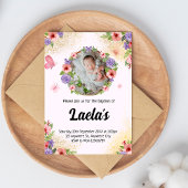 バプテスマモダンス写真 招待状