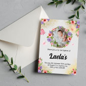 バプテスマモダンス写真 招待状