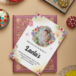 バプテスマモダンス写真 招待状