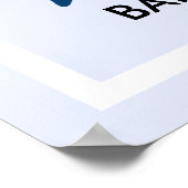 バプテスマモダンデイイベントパーティーウェルカムサイン ポスター (角)