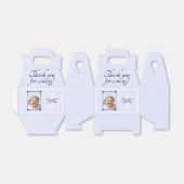 バプテスマモダンデイイベントパーティーブルー フェイバーボックス (折り畳みなし)