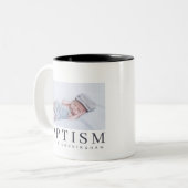 バプテスマモダンミニマルエレガントリストシック ツートーンマグカップ (正面左)