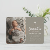 バプテスマモダンミニマル名門私立校風のリスト 招待状 (スタンド正面)