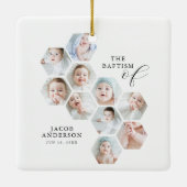 バプテスマモダン10写真コラージュ セラミックオーナメント (裏面)