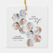 バプテスマモダン10写真コラージュ セラミックオーナメント (正面)