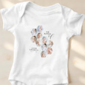 バプテスマモダン10写真コラージュ ベビーボディスーツ