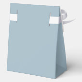 バプテスマモダン《キリスト教》洗礼式や命名式ホワイトクロスダスティブルー フェイバーボックス (裏面)