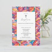 バプテスマユニーク招待状ポインセカラフルティア 招待状 (スタンド正面)