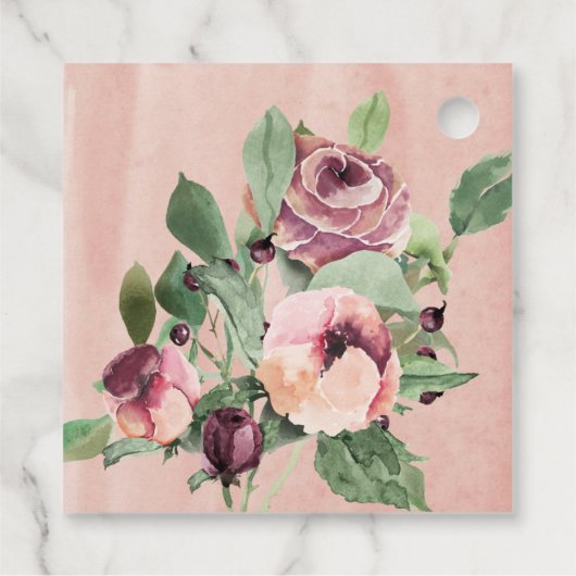 バプテスマルサラフローラ赤面ピンクモノグラム フェイバータグ (裏面)