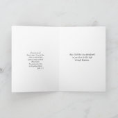 バプテスマヴァージンメアリーベビーバラ賛美ズ カード (内部)